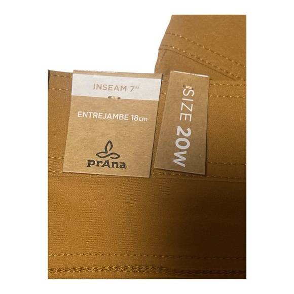 Prana Halle Short Plus II Earthbound Standard Fit 7in Inseam NWT Size 20W WA1 - Picture 4 of 6